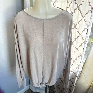 H&M Size Beige Long Sleeve Top Size M